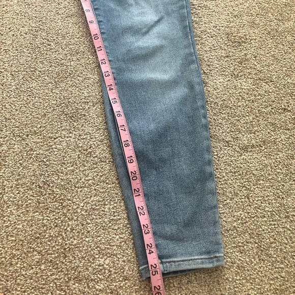 EVERLANE The Curvy Way High Waist Light Wash Cropped Skinny Jeans Size 29 - Picture 8 of 8